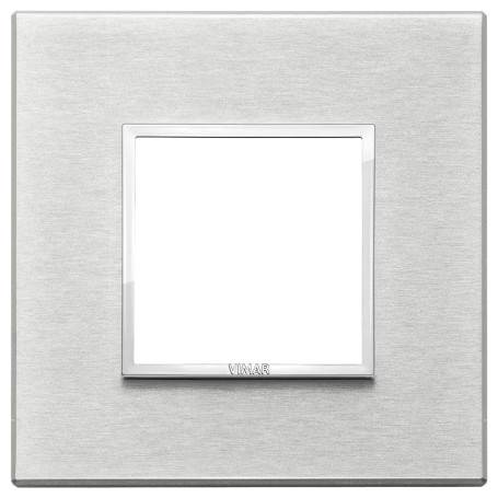 Placca 2M grigio Next Vimar Eikon Evo 21642.02