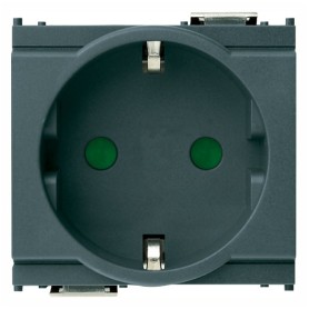 Presa SICURY 2P+T 16A tedesco grigio VIMAR IDEA 16208