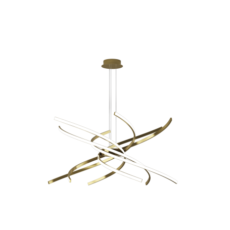 Lampada  a sospensione TORNADO 1163/S80C-OB Led 63W colore ORO LUCE CALDA Top Light