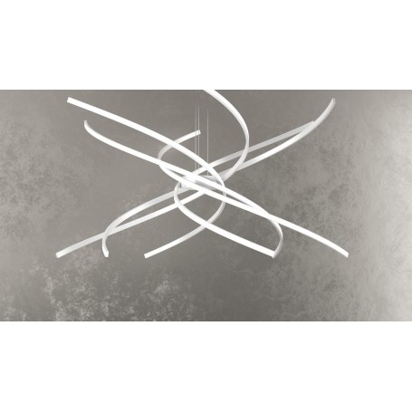 Lampada  a sospensione TORNADO 1163/S100C-BI Led 88W colore BIANCO LUCE CALDA Top Light