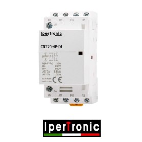 CONTATTORE TRIFASE MODULARE  25A BOBINA 230V 4 POLI
