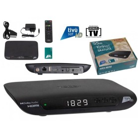Decoder Tivùsat con scheda certificato Ricevitore Decoder...