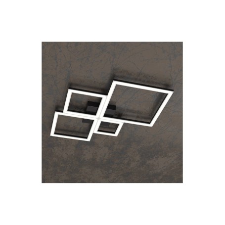 Plafoniera moderna  Four Squares  1162/50-NE Led 69W  colore NERO Top Light