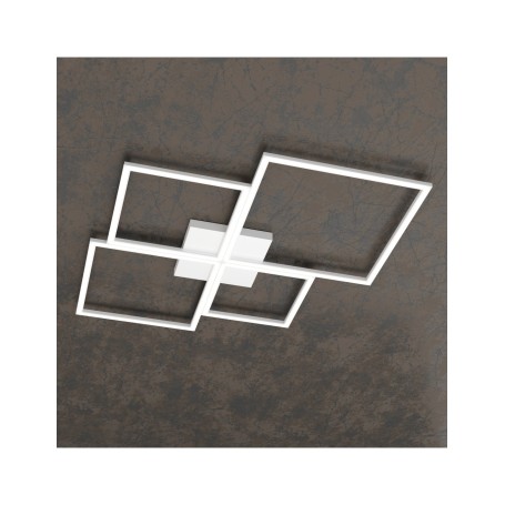 Plafoniera moderna  Four Squares  1162/90-BI Led 119W  colore BIANCO Top Light