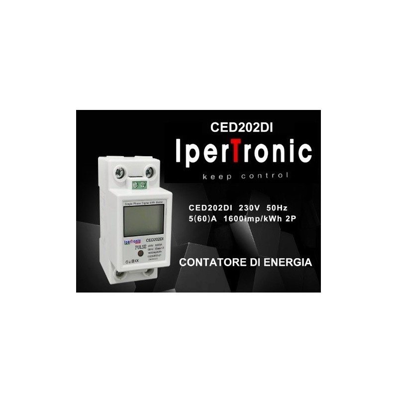 Contatore di energia digitale 60A misuratore energia CONTASCATTI