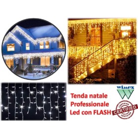 TENDA LUMINOSA NATALIZIA CON EFFETTO FLASH CERTIFICATA...