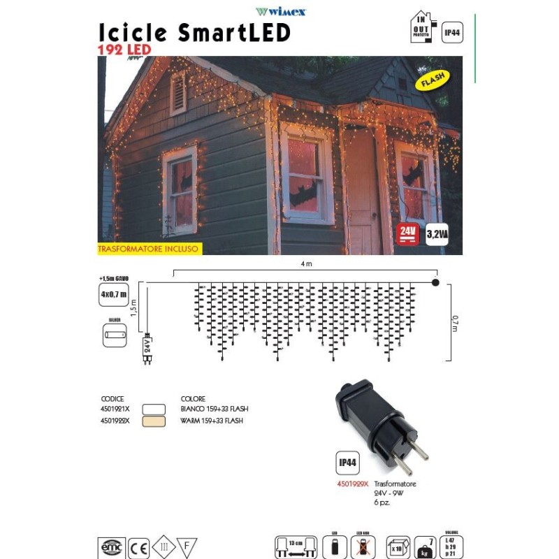 TENDA LUMINOSA NATALIZIA CON EFFETTO FLASH...