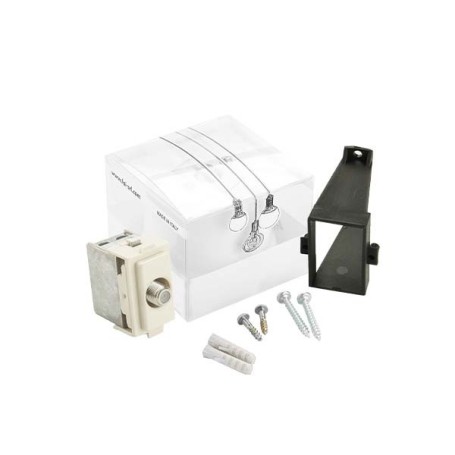 Presa tv Satellite Cat. F  in porcellana bianco FAI 9012/SAT/BI