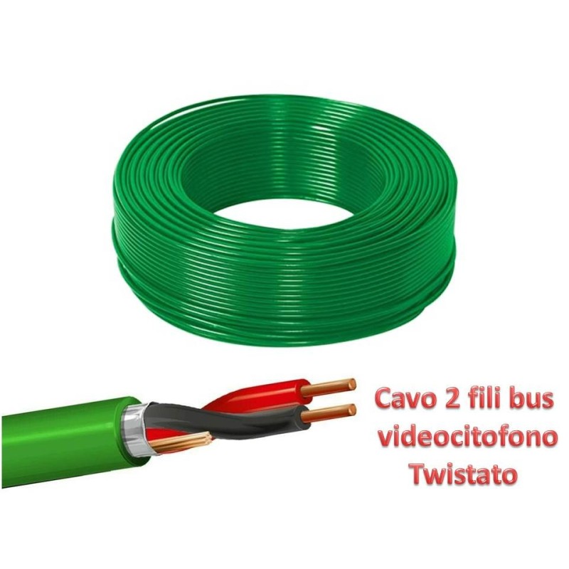 Cavo videocitofono 2X1 twistato 100mt