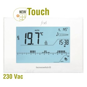 Termostato touch parete FEEL 230 VAC CR035VB Tecnoswitch