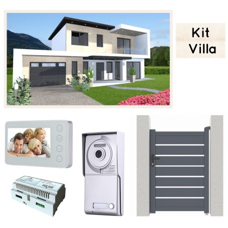 Videocitofono monofamiliare professionale kit vivavoce