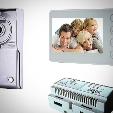Videocitofono monofamiliare professionale kit vivavoce