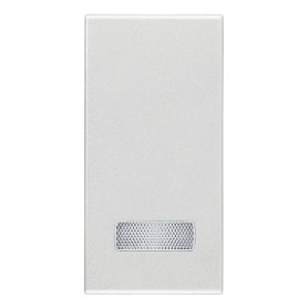 Tasto 1M con diffusore silver NEXT vimar eikon 20026.N