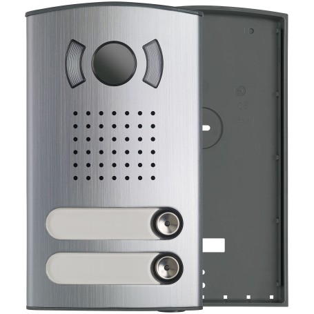 Pulsantiera bifamiliare elvox Targa serie 1300/E da incasso o da parete 40152+ 40135