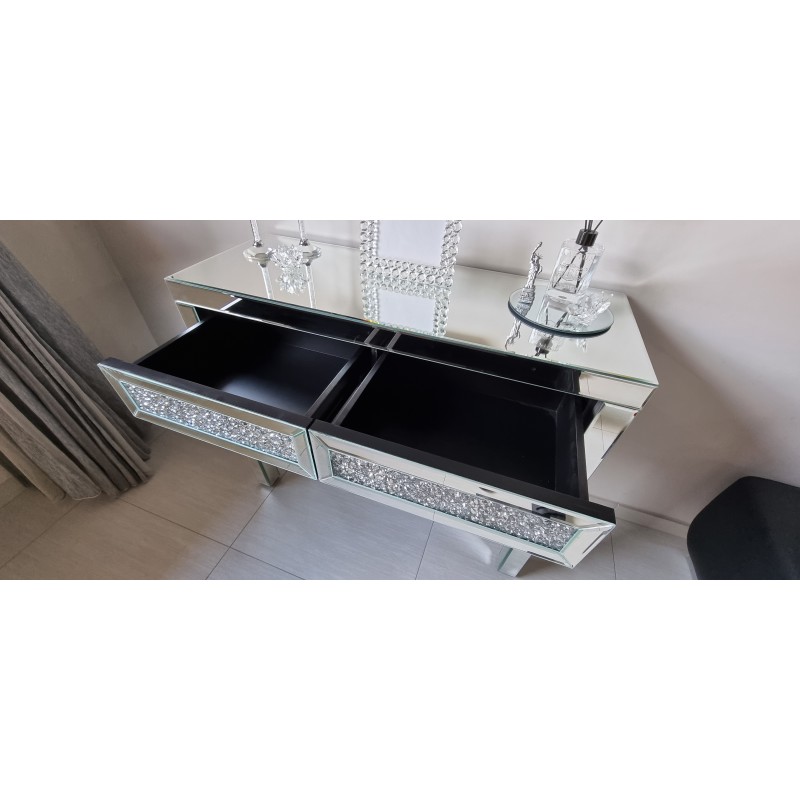 Consolle madia specchiata vetro elegante di...