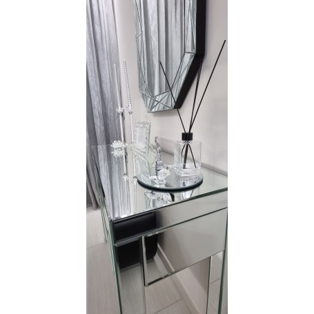 Consolle madia specchiata vetro elegante di alta qualità con cassetti in cristallo
