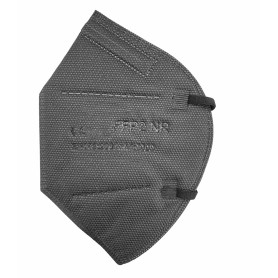 MASCHERINA FFP2 NERA DI PROTEZIONE CON ELASTICO CONFEZIONE