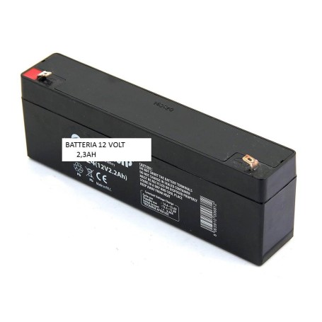 BATTERIA 12 VOLT 2.3 AH PER SIRENA ALLARME