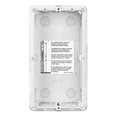 Scatola da incasso in plastica 2 moduli BTICINO TERRANEO 350020 ALLMETAL