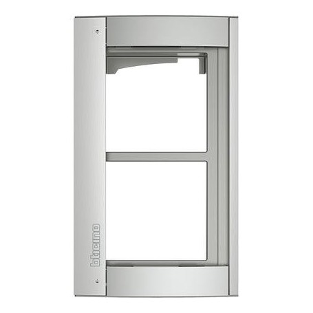 Telaio supporto con cornice 2 moduli SFERA  BTICINO TERRANEO 350221 ALLMETAL