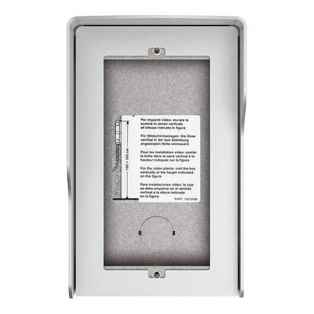 Scatola fuori muro 2 moduli con tetto antipioggia integrato  TERRANEO 350621 ALLMETAL