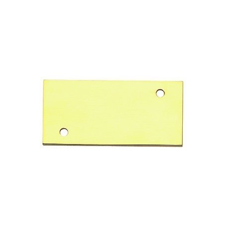 Targhetta in ottone Lucido per pulsantiera la panoramica P50