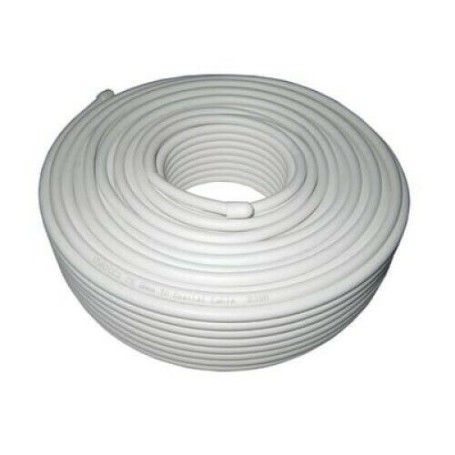Cavo antenna tv sat 5mm HD 75ohm bianco 100m