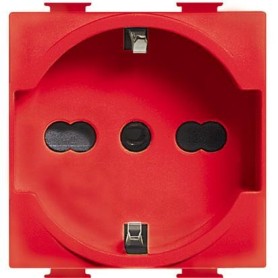 Presa Schuko bipasso 16A rossa bticino matix A5440/16R