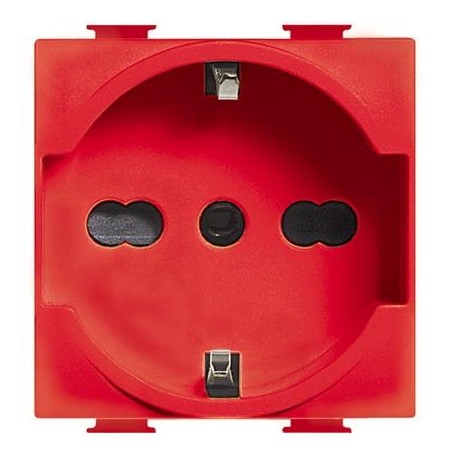 Presa Schuko bipasso 16A rossa bticino matix A5440/16R