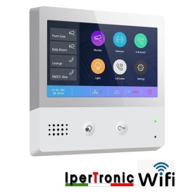MONITOR VIDECITOFONO WIFI 7 POLLICI BUS SUPPLEMENTARE PER...