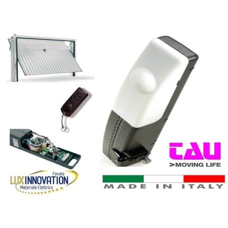KIT TAU AUTOMAZIONE PORTA BASCULANTE GARAGE SINGOLO MOTORE AUTOMATISMO 100SPINQRE
