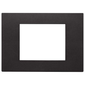 Placca 3 MODULI NERO SERIE LINEA VIMAR 30653.02