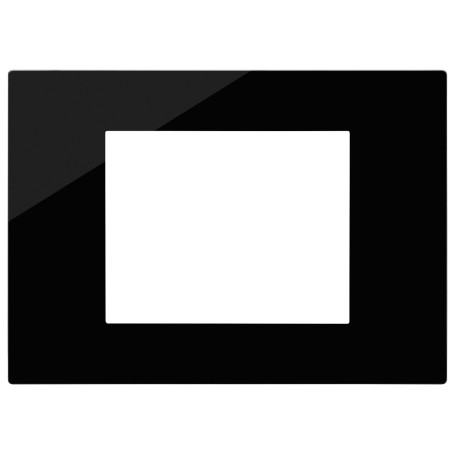 Placca 3 MODULI reflex nero SERIE LINEA VIMAR 30653.42