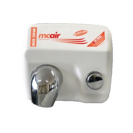 Asciugamani elettrico da parete Mcair 2250W con pulsante bianco professionale 22543