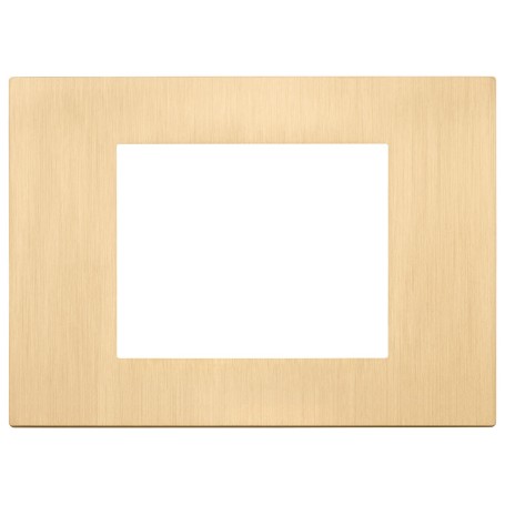 Placca 3 MODULI oro spazzolato SERIE LINEA VIMAR 30653.70