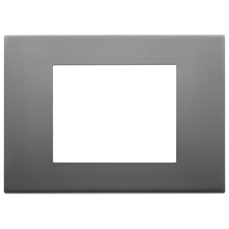 Placca 3 MODULI inox satinato SERIE LINEA VIMAR 30653.72