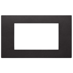 Placca 4m serie Linea Vimar 4 posti nero 30654.02