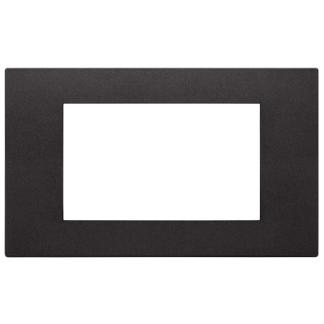 Placca 4m serie Linea Vimar 4 posti nero 30654.02