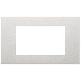 Placca 4m serie Linea Vimar 4 posti argento 30654.20