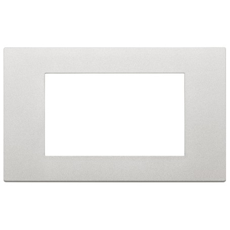 Placca 4m serie Linea Vimar 4 posti argento 30654.20