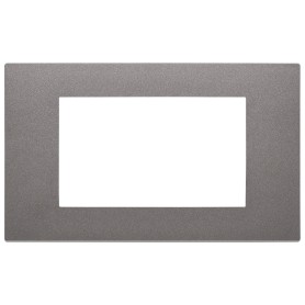 Placca 4m serie Linea Vimar 4 posti metal 30654.22