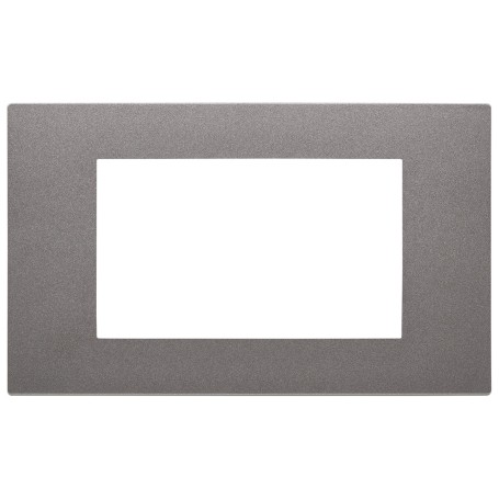 Placca 4m serie Linea Vimar 4 posti metal 30654.22