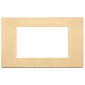 Placca 4m serie Linea Vimar 4 posti oro spazzolato 30654.70