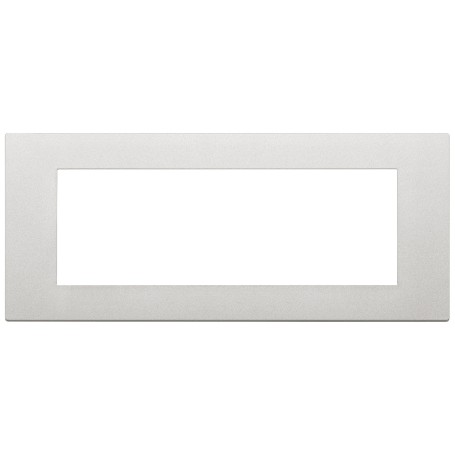 Placca 7m serie Linea Vimar 7 posti argento 30657.20