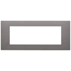Placca 7m serie Linea Vimar 7 posti metal 30657.22