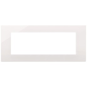 Placca 7m serie Linea Vimar 7 posti reflex bianco 30657.40