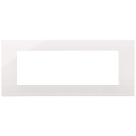 Placca 7m serie Linea Vimar 7 posti reflex bianco 30657.40