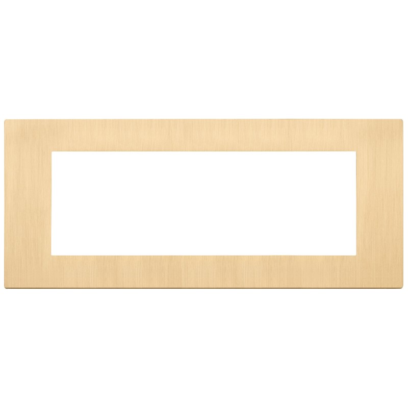 Placca 7m serie Linea Vimar 7 posti oro...