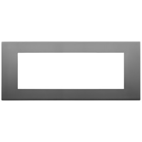 Placca 7m serie Linea Vimar 7 posti inox satinato 30657.72