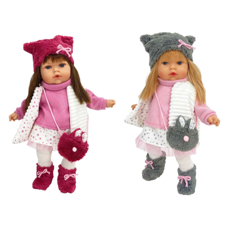 Bambole realistiche gemelle parlanti 45cm Fashion